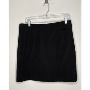 Chico’s Weekends Black Skort Size 1 (Medium) Stretch Polyester Blend